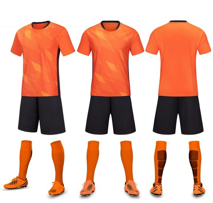 V-neck Short Sleeve Gradient Soccer Jersey – COMBO 5
