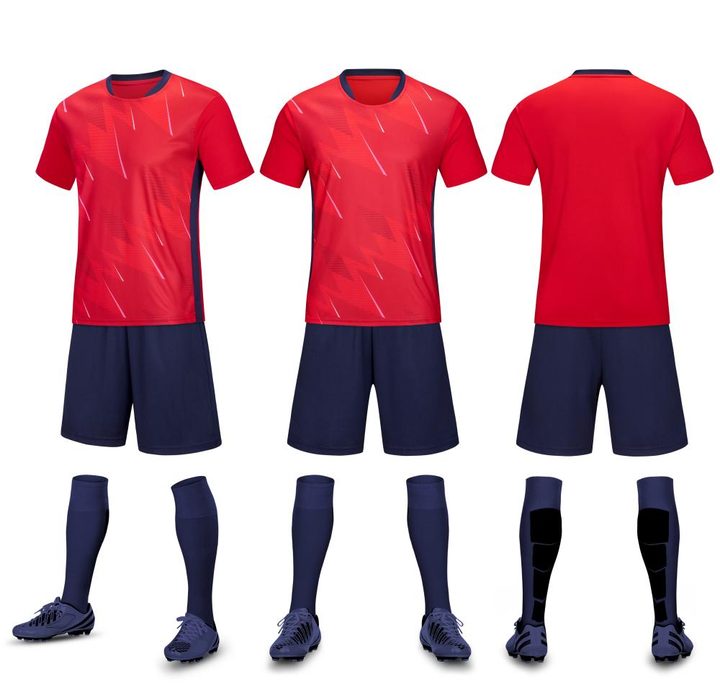 V-neck Short Sleeve Gradient Soccer Jersey – COMBO 4