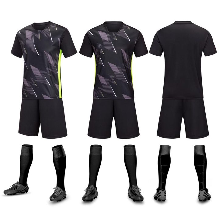 V-neck Short Sleeve Gradient Soccer Jersey – COMBO 3