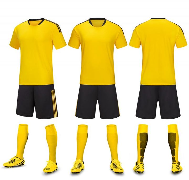 Tricou de fotbal, cu mânecă scurtă, cu decolteu rotund și cu dungi – COMBO 5
