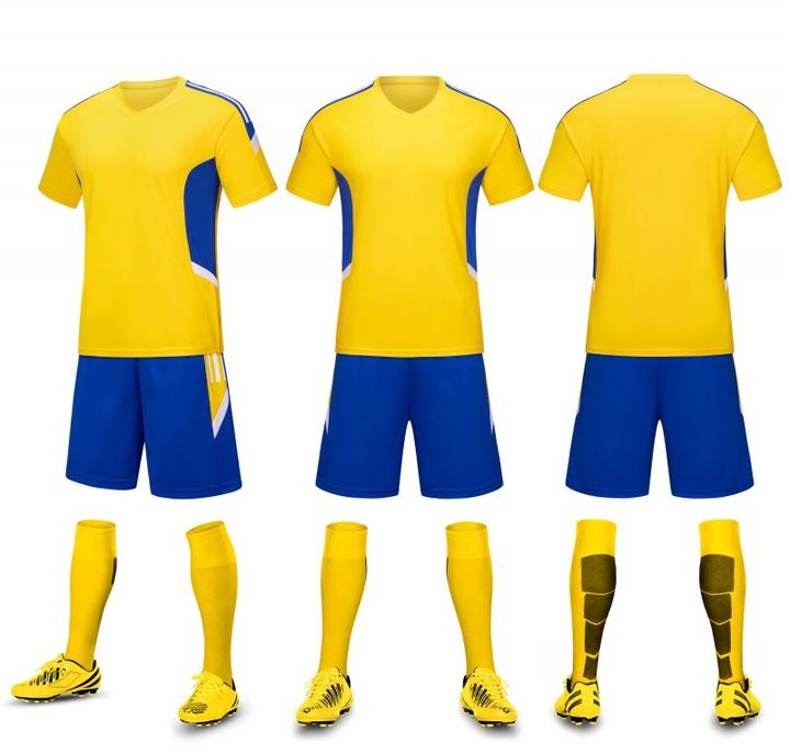 Crew-neck Short Sleeve Striped Soccer Jersey – COMBO 7