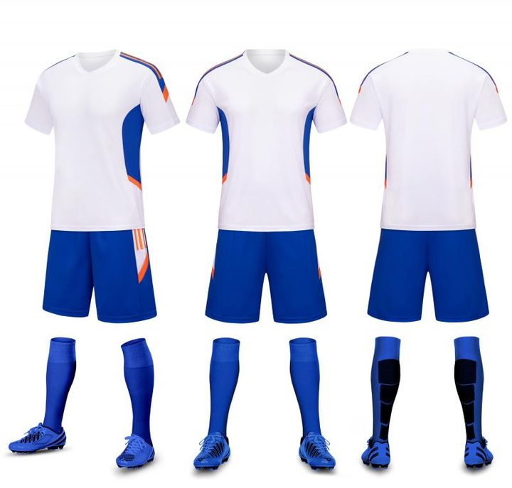 Crew-neck Short Sleeve Striped Soccer Jersey – COMBO 4
