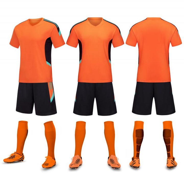 Crew-neck Short Sleeve Striped Soccer Jersey – COMBO 3