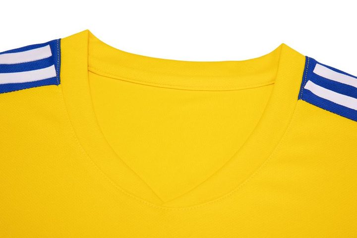 Crew-neck Short Sleeve Striped Soccer Jersey – DETAIL 1