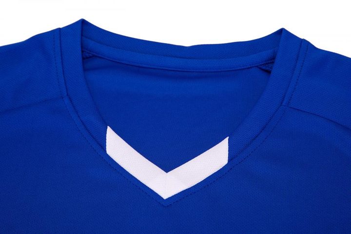 V-neck Short Sleeve Geometric Soccer Jersey – DETAIL 1