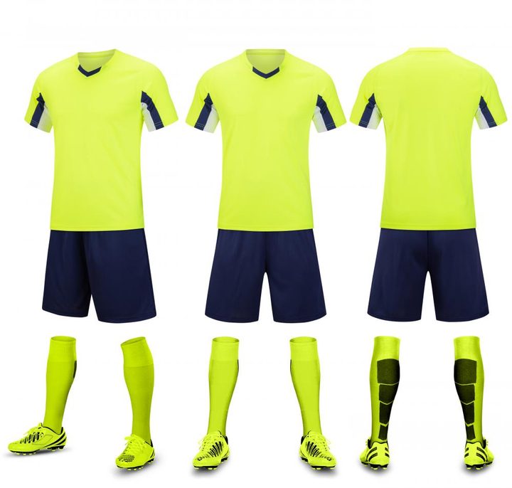 V-neck Short Sleeve Geometric Soccer Jersey – COMBO 5