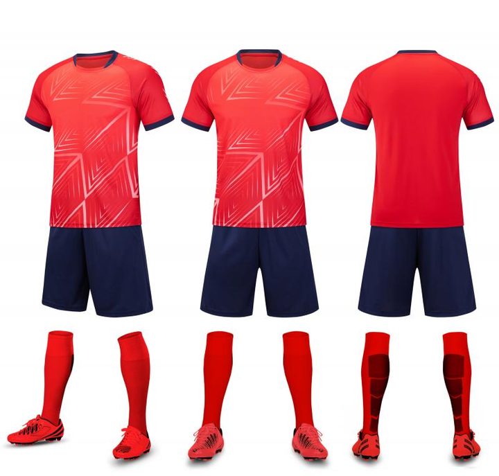 Crew-neck Short Sleeve Gradient Soccer Jersey – COMBO 3