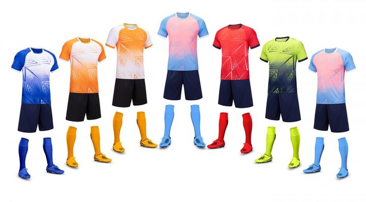 Crew-neck Short Sleeve Gradient Soccer Jersey – MAIN