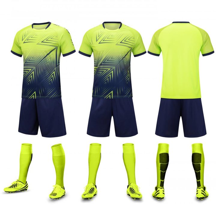 Crew-neck Short Sleeve Gradient Soccer Jersey – COMBO 4