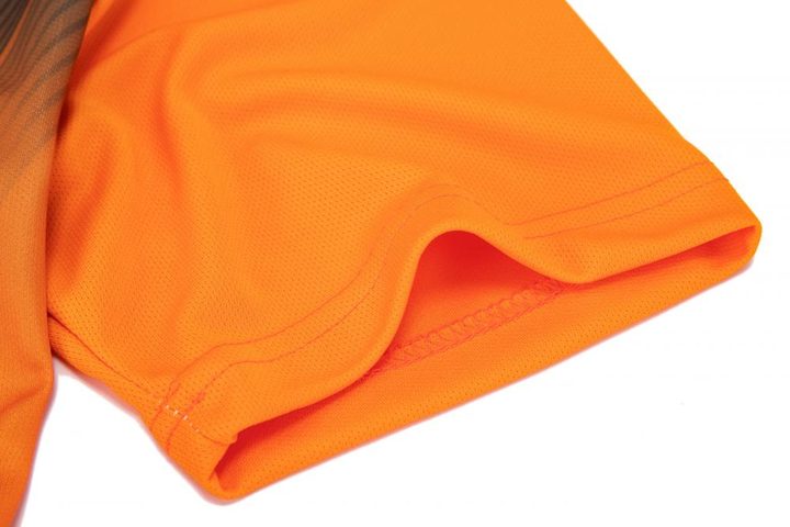 Tricou de fotbal, cu mânecă scurtă, cu decolteu în V și cu dungi – DETAIL 3