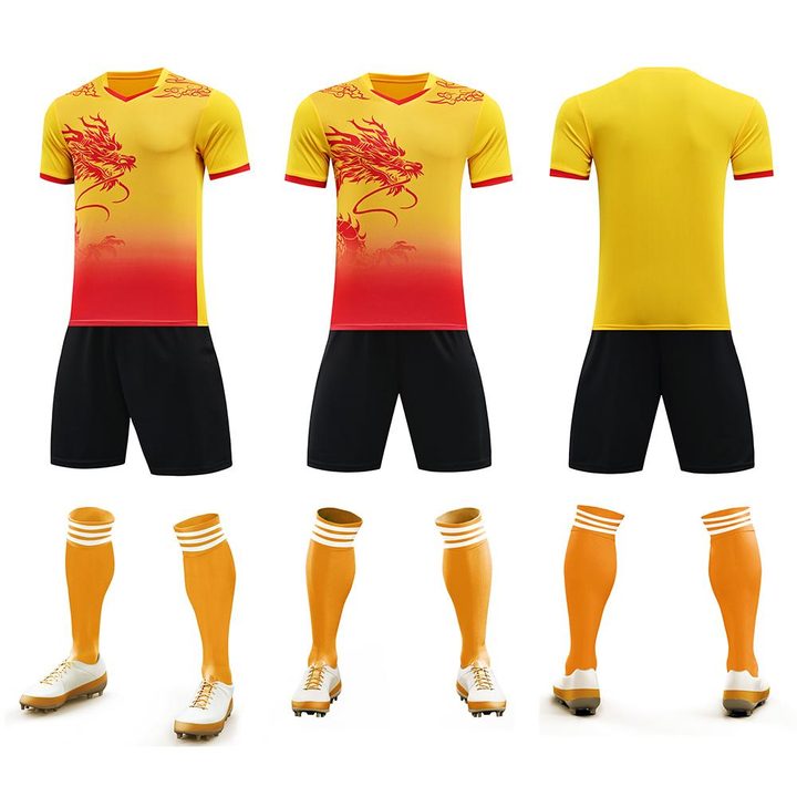 V-neck Short Sleeve Striped Soccer Jersey – COMBO 1