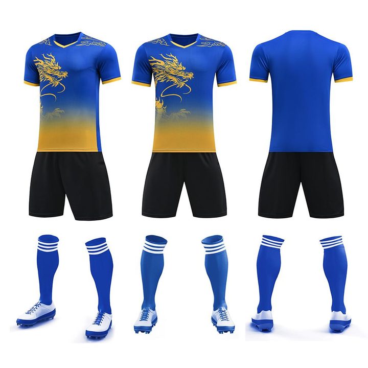 V-neck Short Sleeve Striped Soccer Jersey – COMBO 4