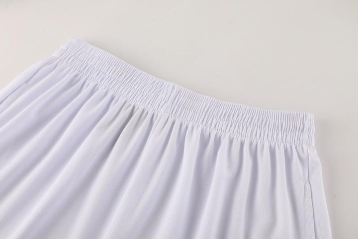 Kurzarm-Fußballtrikot mit Rundhalsausschnitt und Streifen – DETAIL 1