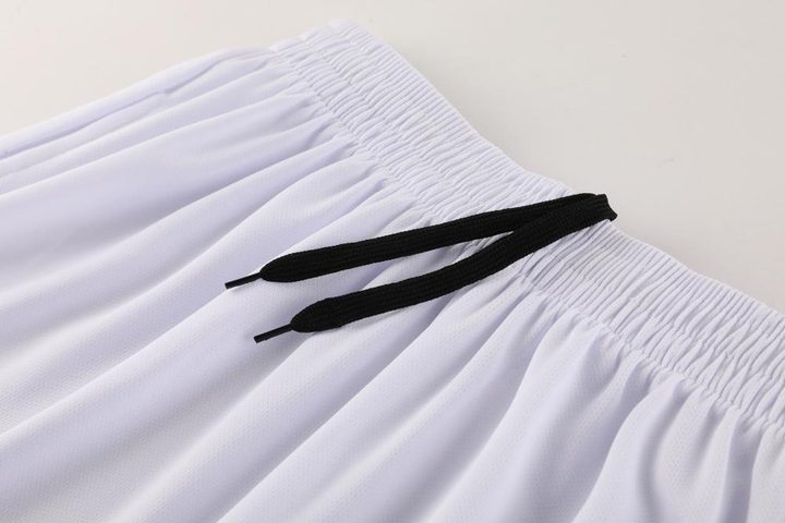 Kurzarm-Fußballtrikot mit Rundhalsausschnitt und Streifen – DETAIL 2