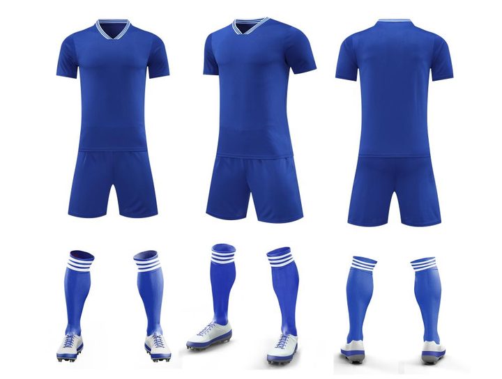 Maglia da calcio a maniche corte con scollo a V con righe – COMBO 5