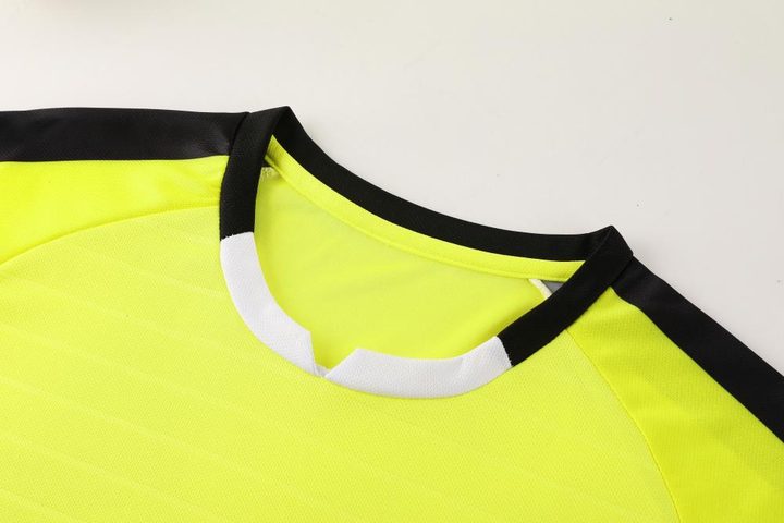 Tricou de fotbal, cu mânecă scurtă, cu decolteu rotund și cu blocuri de culoare – DETAIL 3