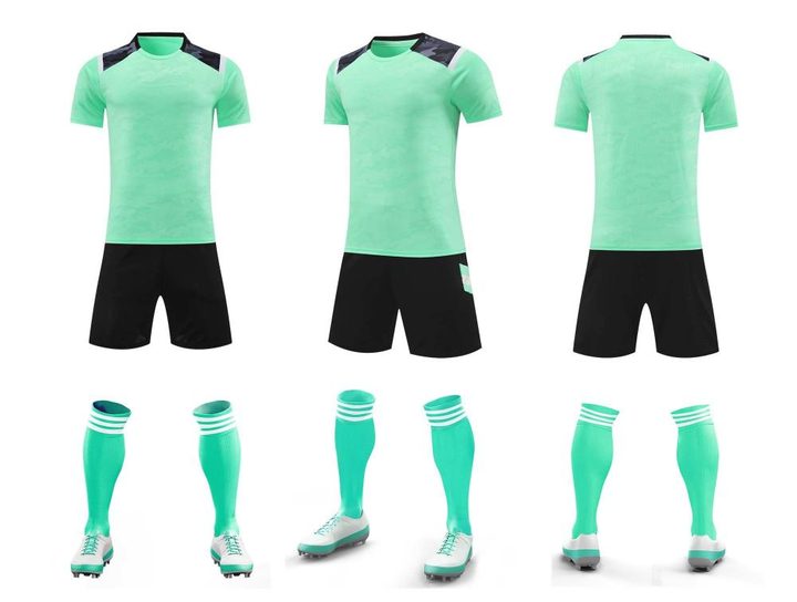 Maglia da calcio a maniche corte con girocollo con righe – COMBO 5