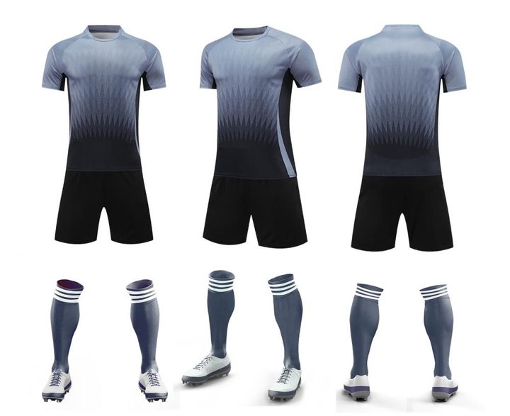 Maglia da calcio a maniche corte con girocollo con sfumatura – COMBO 1