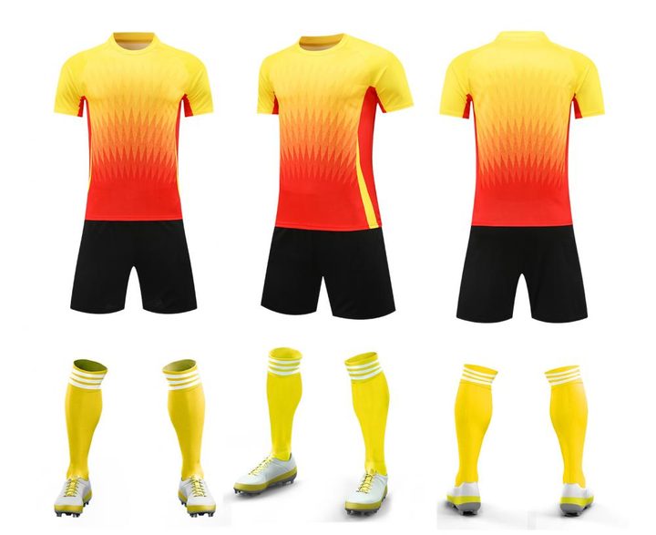 Maglia da calcio a maniche corte con girocollo con sfumatura – COMBO 2