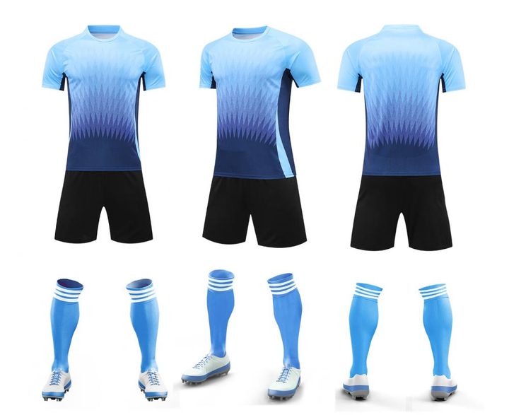 Maglia da calcio a maniche corte con girocollo con sfumatura – COMBO 3
