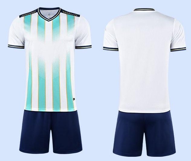 V-neck Short Sleeve Striped Soccer Jersey – COMBO 5