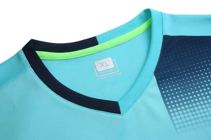 Maglia da calcio a maniche corte con scollo a V con motivo geometrico – DETAIL 1