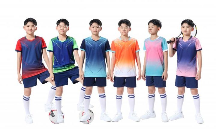 Crew-neck Short Sleeve Striped Soccer Jersey – MAIN