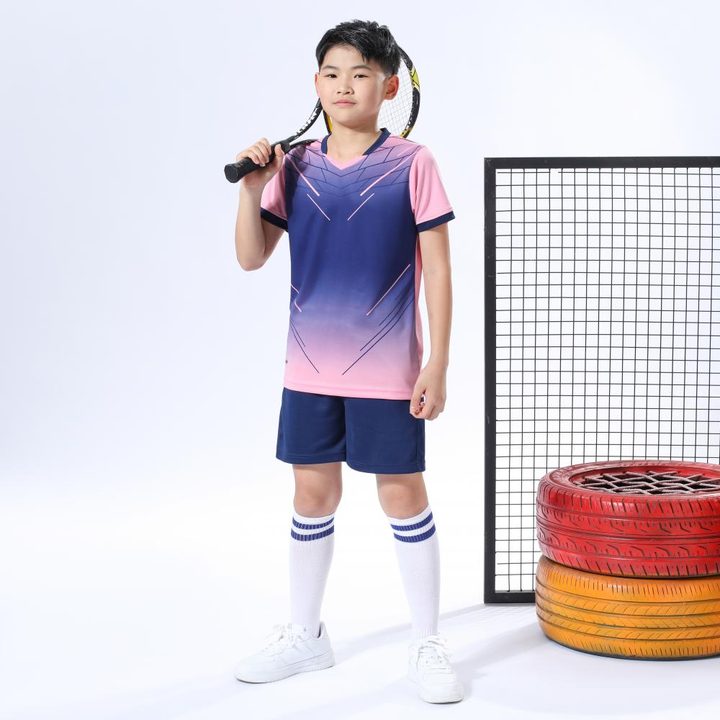 Crew-neck Short Sleeve Striped Soccer Jersey – MODEL 3
