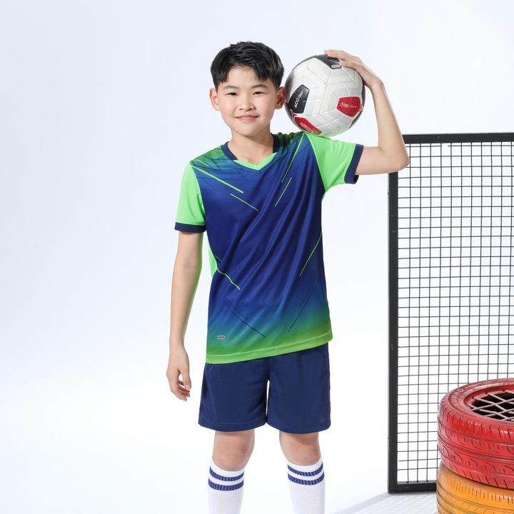 Crew-neck Short Sleeve Striped Soccer Jersey – MODEL 5