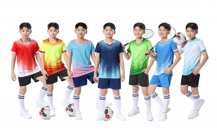 Crew-neck Short Sleeve Striped Soccer Jersey – MAIN