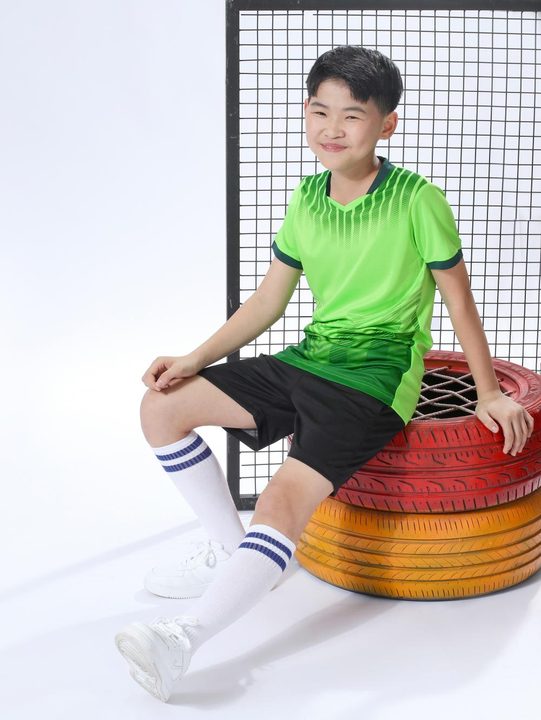 Crew-neck Short Sleeve Striped Soccer Jersey – MODEL 5