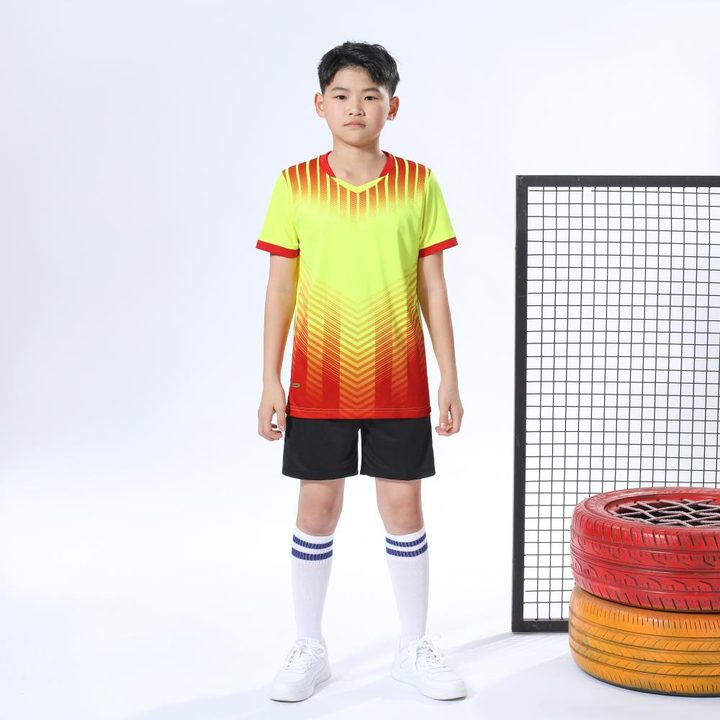 Crew-neck Short Sleeve Striped Soccer Jersey – MODEL 6