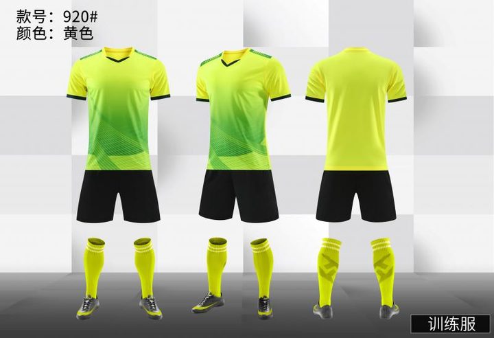 Tricou de fotbal, cu mânecă scurtă, cu decolteu în V și cu dungi – COMBO 7