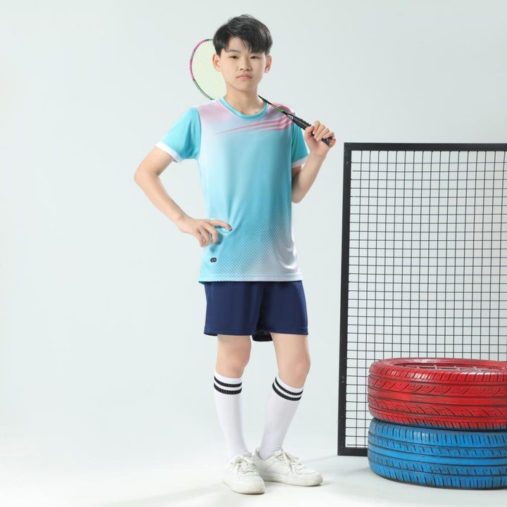 Tricou de fotbal, cu mânecă scurtă, cu decolteu rotund și cu dungi – MODEL 5