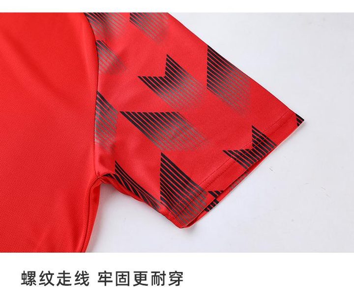 Maglia da calcio a maniche corte con scollo a V con motivo geometrico – DETAIL 3