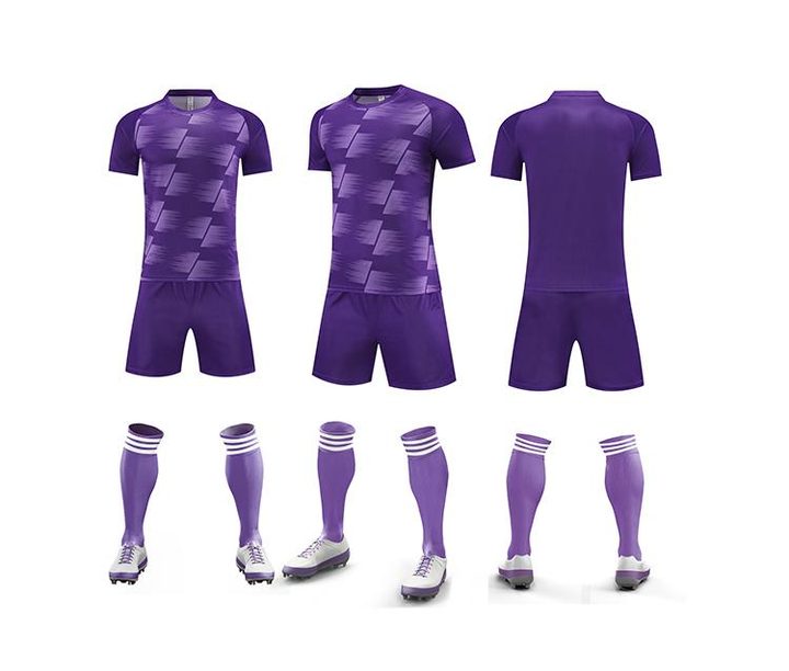 Tricou de fotbal, cu mânecă scurtă, cu decolteu rotund și cu dungi – COMBO 5