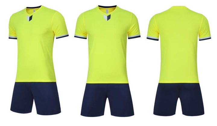 Crew-neck Short Sleeve Striped Soccer Jersey – COMBO 2