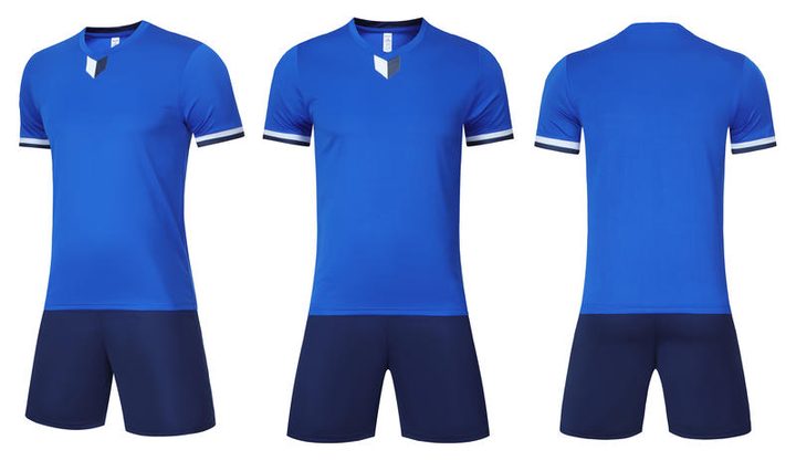 Crew-neck Short Sleeve Striped Soccer Jersey – COMBO 1
