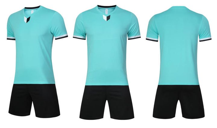 Crew-neck Short Sleeve Striped Soccer Jersey – COMBO 4