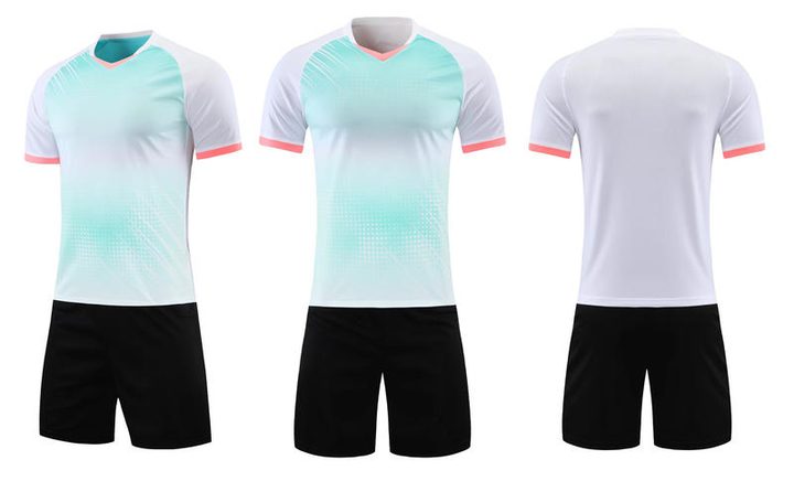 V-neck Short Sleeve Gradient Soccer Jersey – COMBO 3
