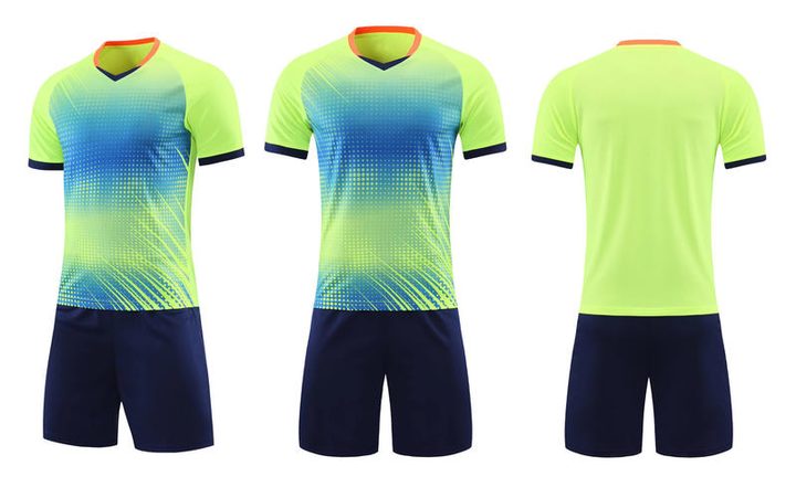 V-neck Short Sleeve Gradient Soccer Jersey – COMBO 1