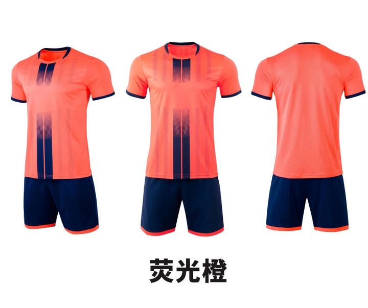 Maglia da calcio a maniche corte con girocollo con righe – COMBO 5