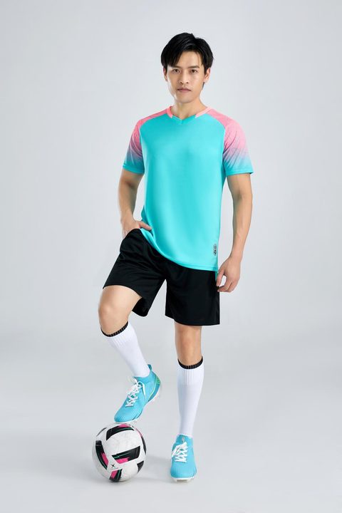 V-neck Short Sleeve Gradient Soccer Jersey – MODEL 1