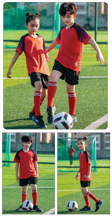 V-neck Short Sleeve Gradient Soccer Jersey – MODEL 5