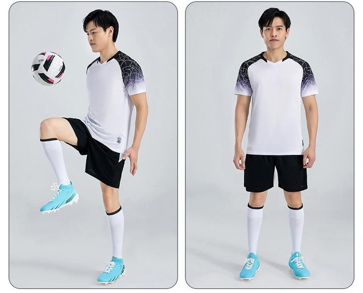 V-neck Short Sleeve Gradient Soccer Jersey – MODEL 6