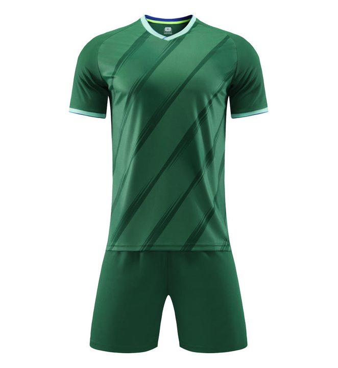 Camiseta de fútbol de manga corta con cuello en V con degradado – FRONT 2