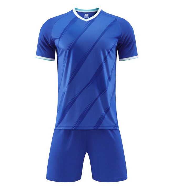 Camiseta de fútbol de manga corta con cuello en V con degradado – FRONT 7