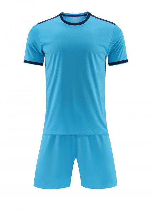 Maglia da calcio a maniche corte con girocollo con righe – FRONT 3