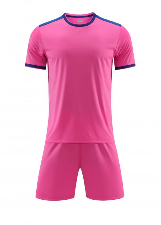 Maglia da calcio a maniche corte con girocollo con righe – FRONT 2