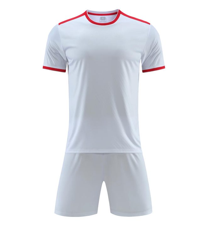 Maglia da calcio a maniche corte con girocollo con righe – FRONT 7